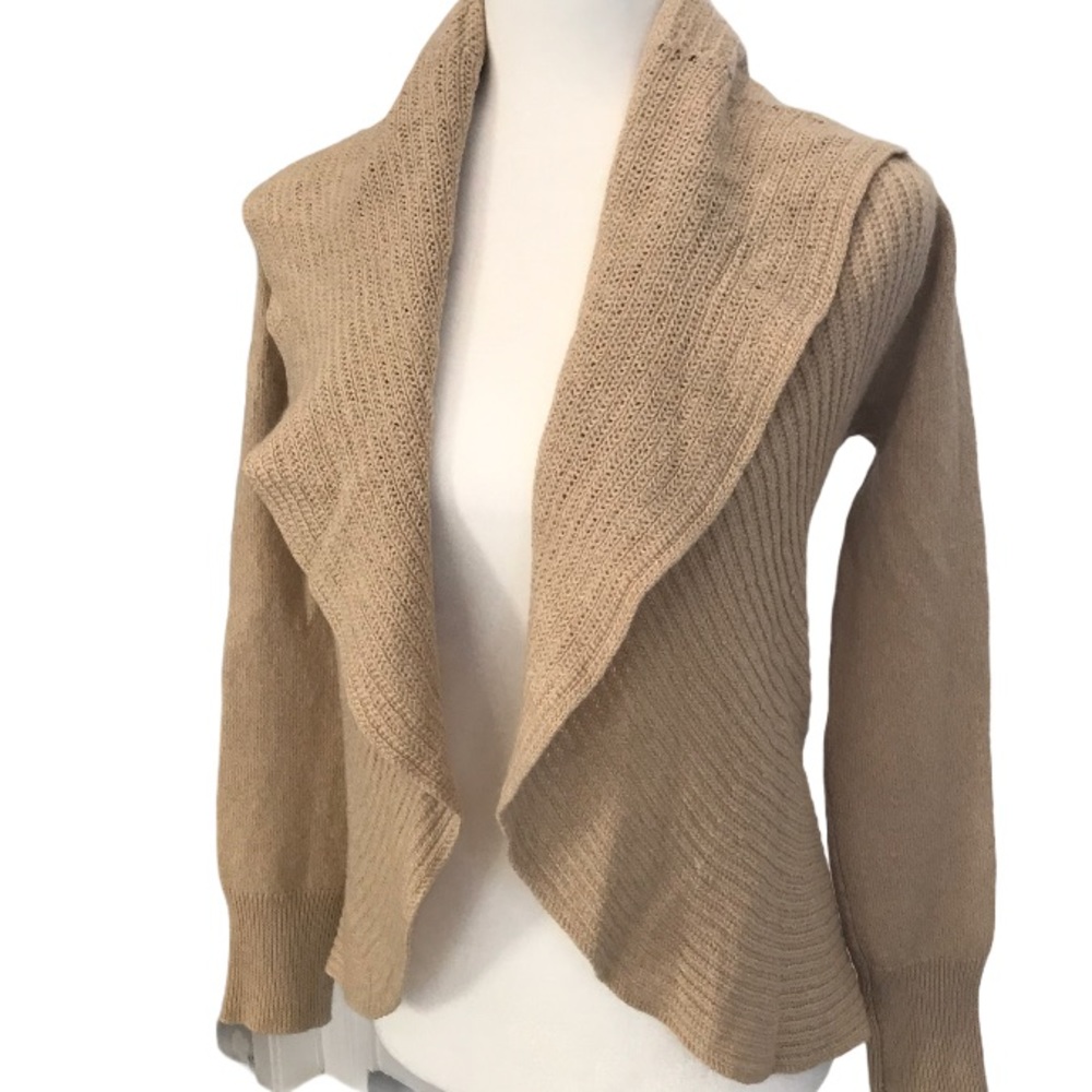 🌸Lucky Brand Tan Cardigan Sweater Size XS